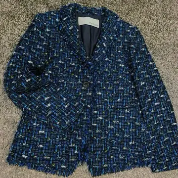 윔 가젯 트위드 자켓 블루