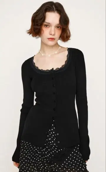 SLY LACE DOCKING FRONT BUTTON 상의