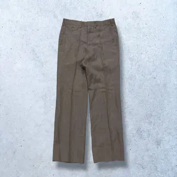 와이드 팬츠 슬랙스 그레이지 계열 백 포켓 부착