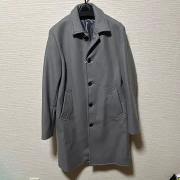 리드롬 택 포함 미사용 새상품 그레이 스텐카라 코트 안감 부착