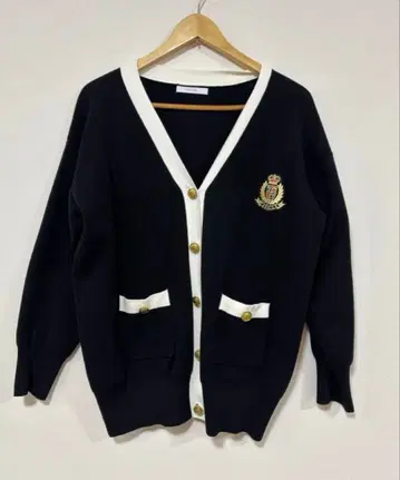 [ 새상품급 ] FENNEL 네이비 버튼 가디건