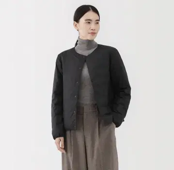 무인양품 경량 다운 노카라 자켓