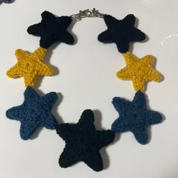 지갑 체인 별 핸드메이드 니트 액세서리