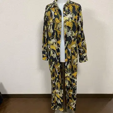 셔츠 원피스 기린 패턴