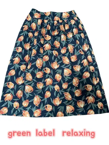 green label relaxing 꽃무늬 스커트 튤립 패턴 38