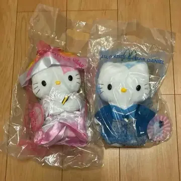 헬로키티 봉제 인형 세트 일본 의류 웨딩