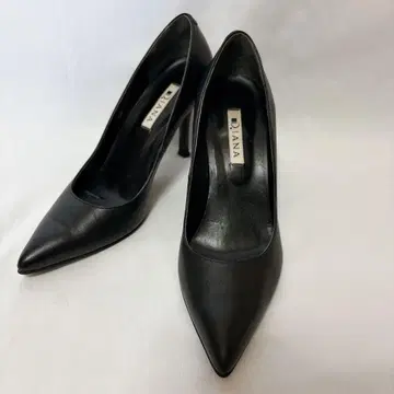 [ 새상품급 ] 다이애나 블랙 가죽 24cm 스틸레토 핑힐