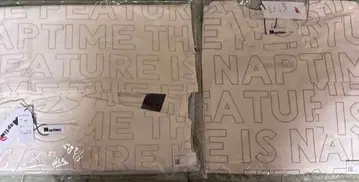 자수 반팔 풀오버 L 프린트 BIGT L