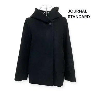 저널 스탠다드 울 푸드코트 숏코트 블랙 S