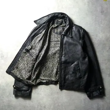 90s 캐나다발 Danier 짧은 기장 트래커 가죽 자켓 카 코트