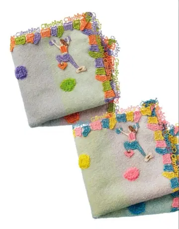 미사용 새상품 긴자와 레이스 볼더링 타월 손수건 2장 세트