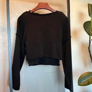 ETRE 니트 탱크탑 세트 블랙