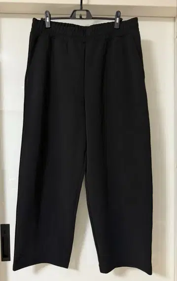 UNIQLO:C 맨투맨 와이드 팬츠 블랙 XL 사이즈