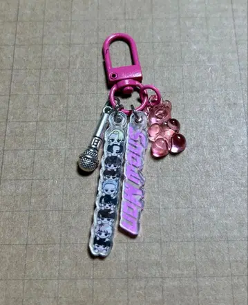 SnowMan 스노우 칠 로고 핑크 아크릴 참 키링