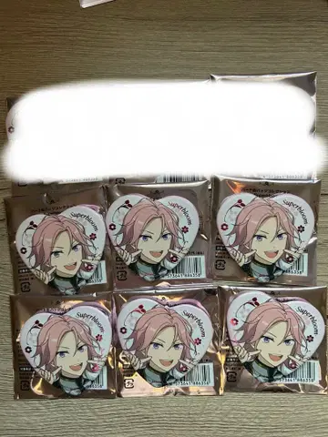 스타포니 하트 캔뱃지 호박 앙스타