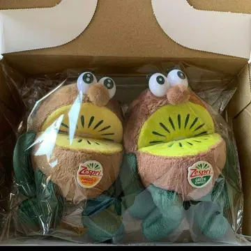 제스프리 Zespri 키위 브라더스 마스코트 봉제 인형 2개입