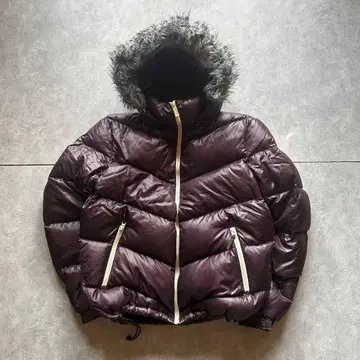 converse grunge hood fur down jacket