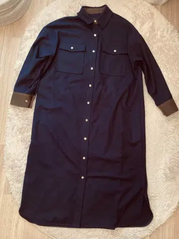 jena 네이비 셔츠 원피스 긴팔