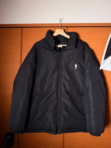 U.S. POLO ASSN. 블랙 패딩 자켓