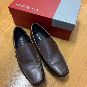 REGAL 브라운 슬립온 드레스 슈즈 24cm