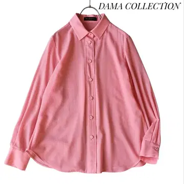 [다마 컬렉션] 시어 울 블라우스 M 핑크 긴팔