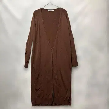 어반 리서치 브라운 롱 가디건 레이온 프리 브라운