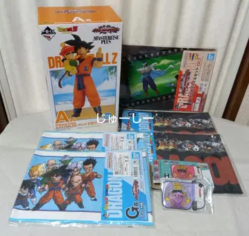 드래곤볼 제일복권 피규어 타월 클리어 파일 러버 코스터