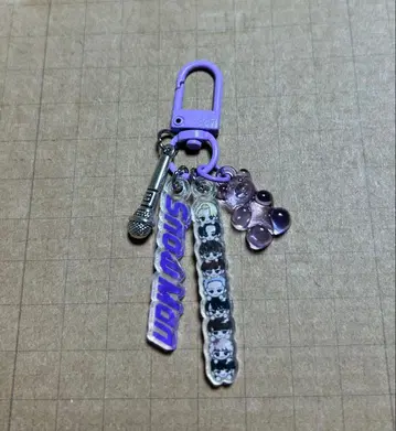 SnowMan 스노치루 아크릴 참 로고 보라색 훗카