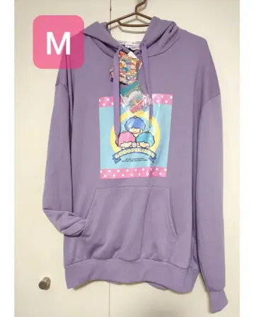 고로피카돈 후드티 M 산리오 라벤더 키링 키체인 오니