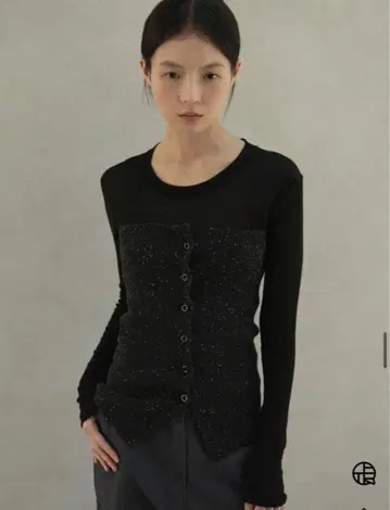 OHOTORO Mixed Tube Knit black