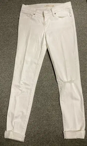 Levi Strauss & Co. 화이트 스키니 데님