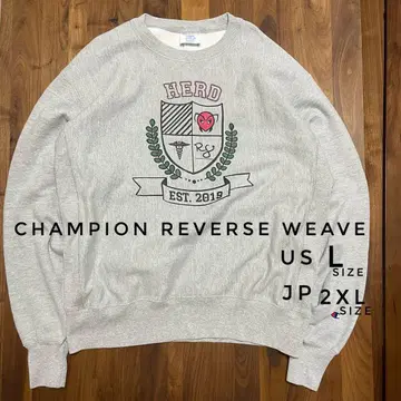 챔피온 리버스 위브 의료부대 로고 그레이 2XL