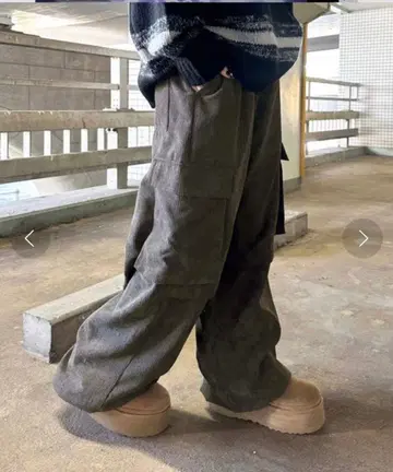 sedacle 코듀로이 카고 팬츠 베이지 M