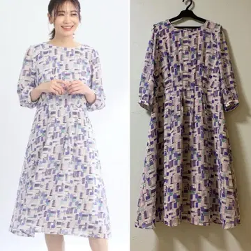 리플렉트 롱 원피스 수채화