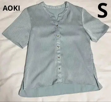 [ 새상품 ] AOKI 블라우스 오피스 캐주얼 접촉 냉감 그린