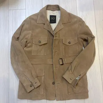 CINQUANTA 스웨이드 자켓 베이지 48