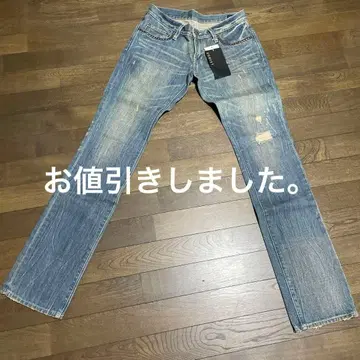 EGOIST 라이트 블루 데미지 데님