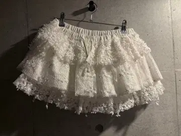 GLOWNY 레이스 프릴 스커트