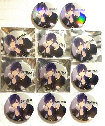 홀로 2점 우라시마사카타센 시마 YF 등신 캔뱃지 Live