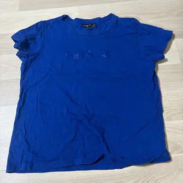 agnes b. 파란색 로고 티셔츠