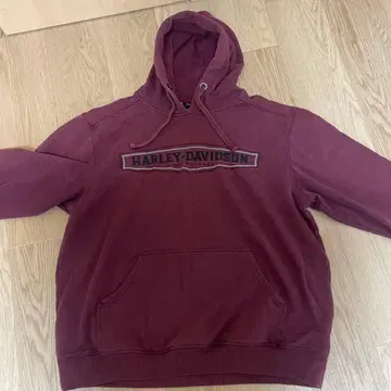 HARLEY-DAVIDSON 버건디 후드티