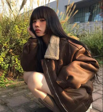 최종 가격 인하 ] anyonemore 아우터 보아 무스탕 코트 한국