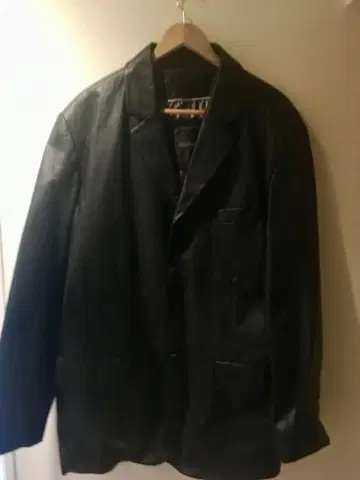 EXCELLED 블랙 가죽 자켓