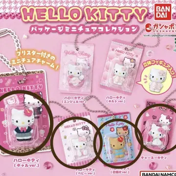 패키지 미니어처 컬렉션 키티 가챠가챠 4세트