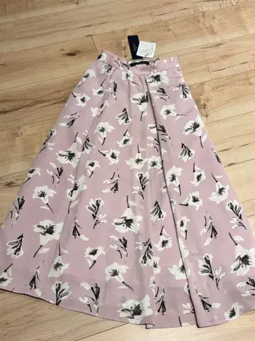 Fabulous 플라워 프린트 플레어 스커트 freesize