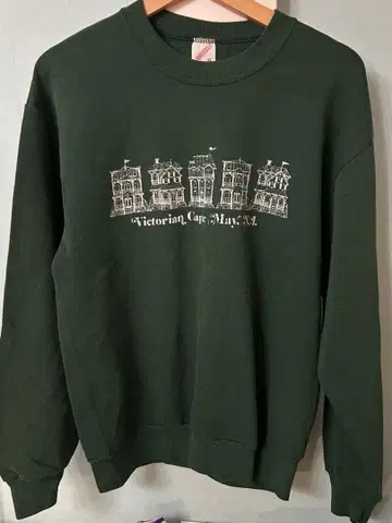 빈티지 80s 저지 프린트 맨투맨