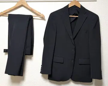 다크 네이비 비즈니스 정장 세트 슬림