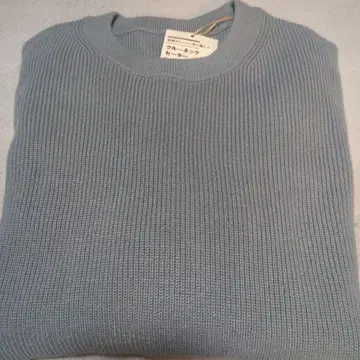 새상품 무인양품 여성용 크루넥 스웨터 XL 그린