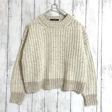 MACPHEE 맥피 컬러 네프 크루넥 풀오버 니트