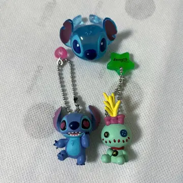 디즈니 스티치 다정한 스윙 반지 스크램프